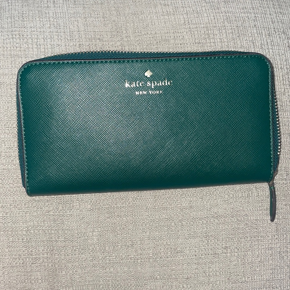 Green Kate Spade wallet